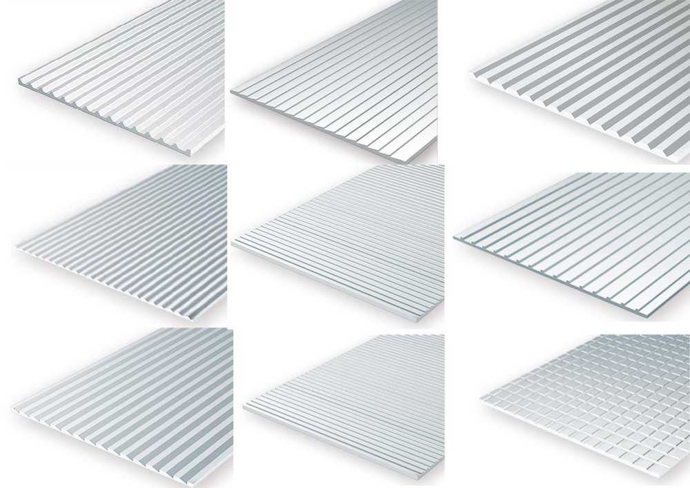 Plastique Plaques structurées