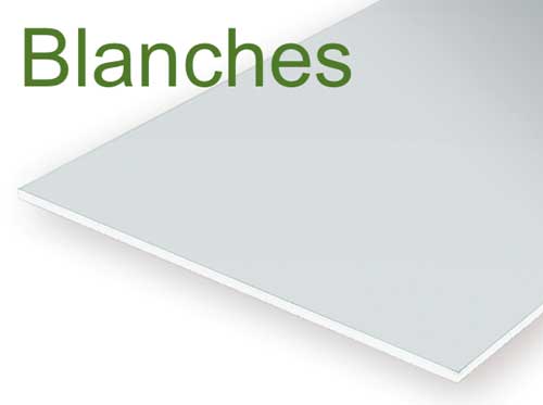 Plastique Plaques blanches