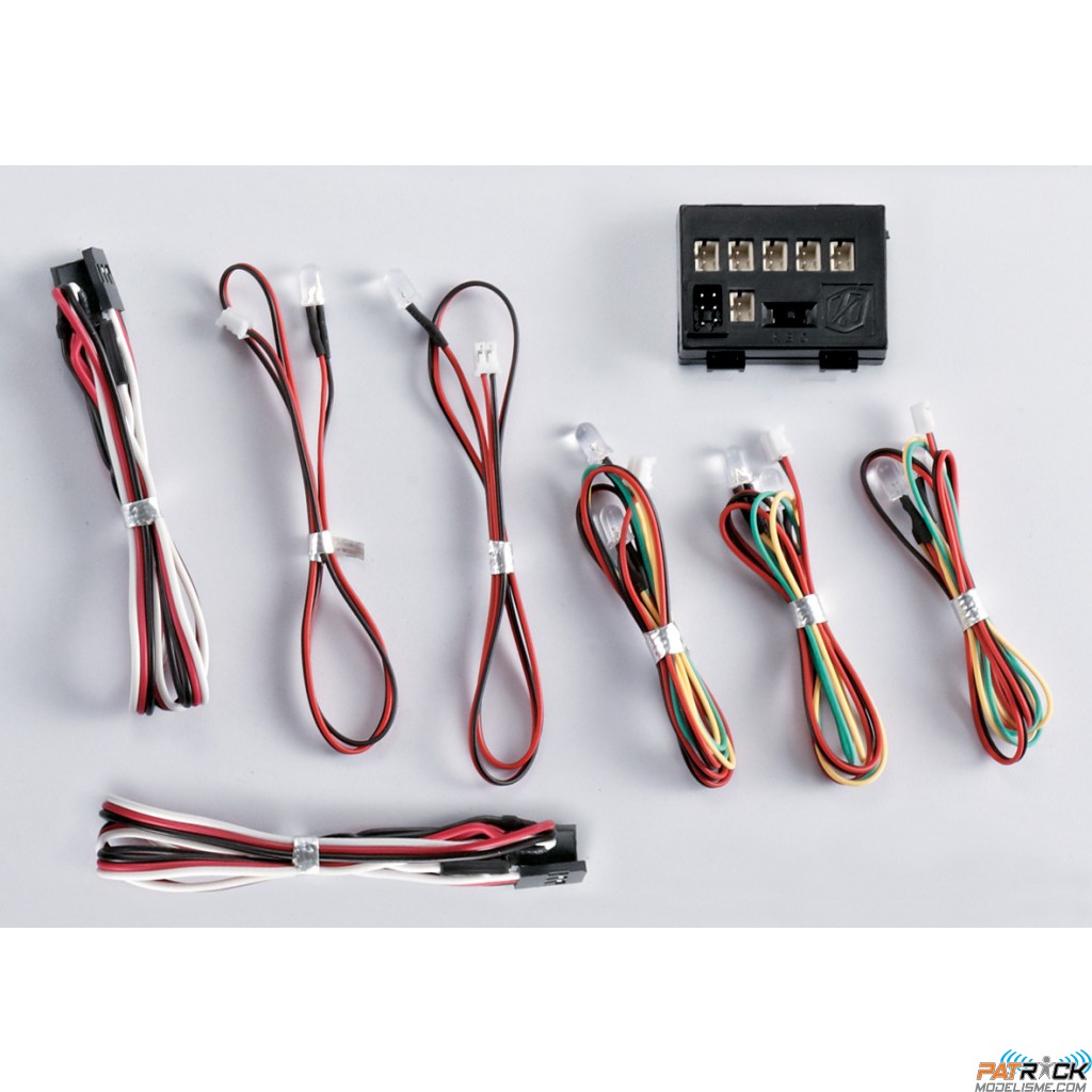 Kit LED avec contrôleur & 8 LED 1/10 Tuning Accessoires Autos / Options Voiture