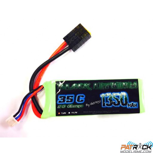 Accu LiPo Black Lithium 1350mAh 35C 2S (76,4grs) TRAXXAS