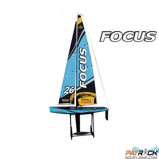 Voilier Joysway FOCUS V3 Bleu - Prêt à naviguer SUR-COMMANDE