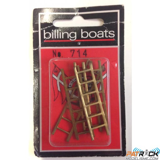 714 ECHELLE LAITON 12X43MM POUR MAQUETTE DE BATEAUX 5PCS