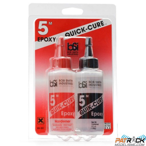 Colle bi-composant Epoxy 5 minutes Quick-Cure 128gr