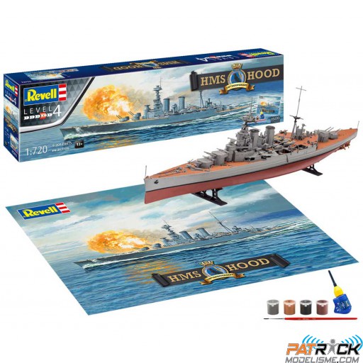 1/720e Revell HMS HOOD - 100th Anniversaire + accessoires