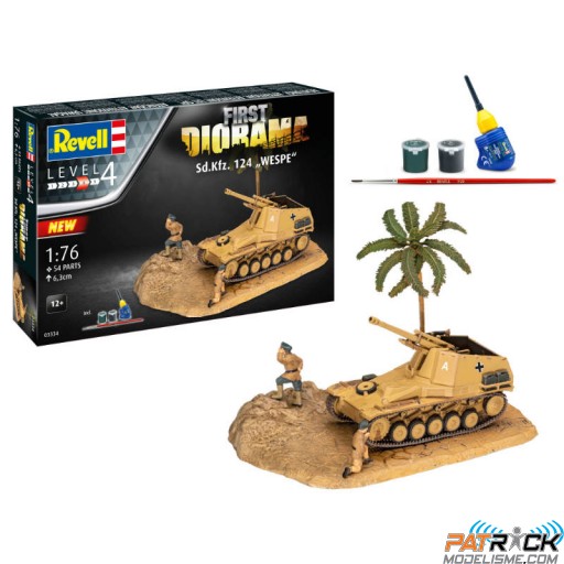 1/76e Revell First Diorama Set - Sd.Kfz. 124 Wespe
