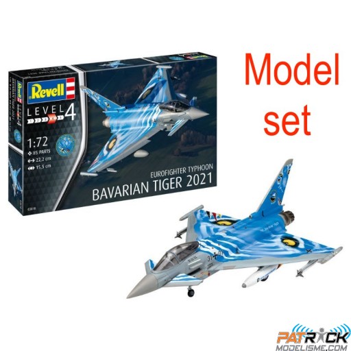 1/72e Revell Model set Eurofighter Typhoon "The Bavarian Tiger 2021"