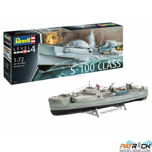 1/72e Revell German Fast Attack Craft S-100