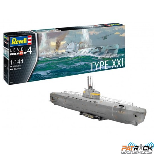 1/144e Revell German Submarine Type XXI 