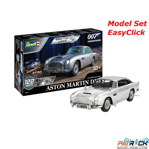 1/24e Revell Model Set Aston Martin DB5 James Bond 007 Goldfinger easy-click system