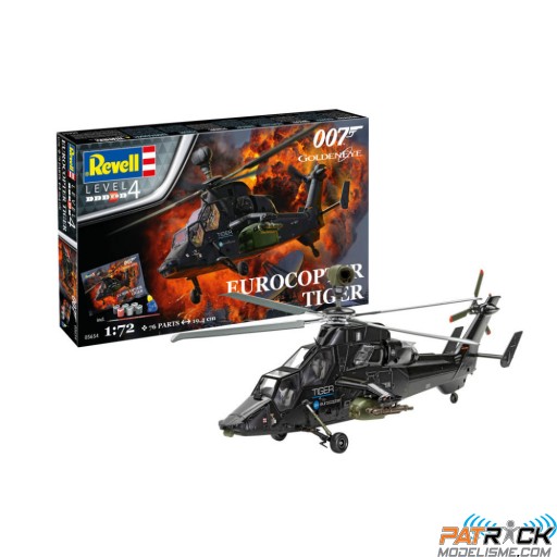 1/72e Revell Coffret Cadeau Eurocopter Tiger (James Bond 007) "GoldenEye"