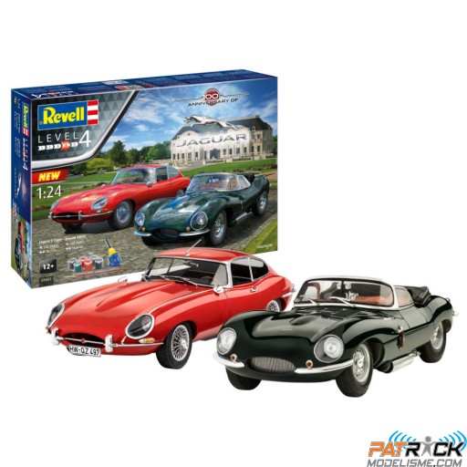 1/24e Revell Model set Coffret cadeau Jaguar 100th Anniversary