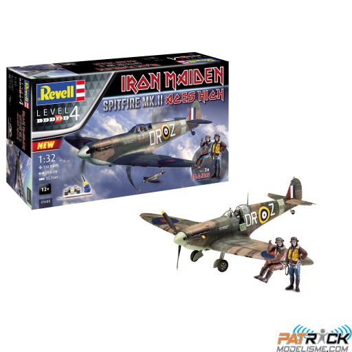 1/32e Revell Model set IRON MAIDEN Spitfire Mk. II "Aces High" 