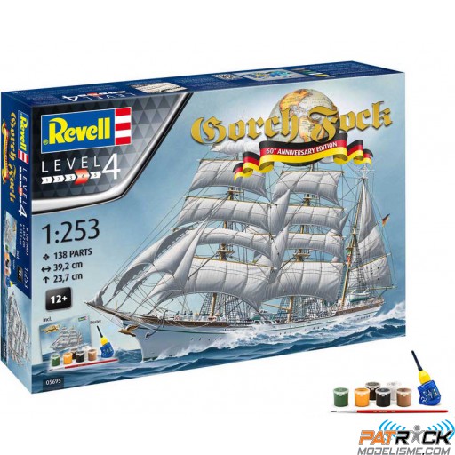 1/253e Revell GORCH FOCK 60th Anniversaire + accessoires