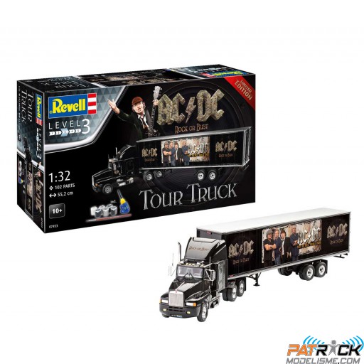 1/32e Revell Truck & Trailer "AC/DC" Limited Edition + accessoires