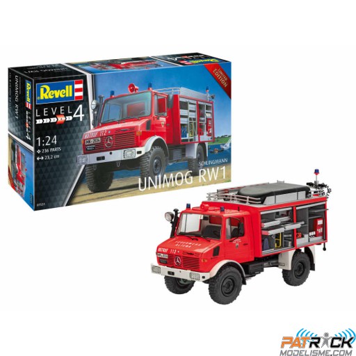 1/24e Revell Schlingmann Unimog RW1 Pompier