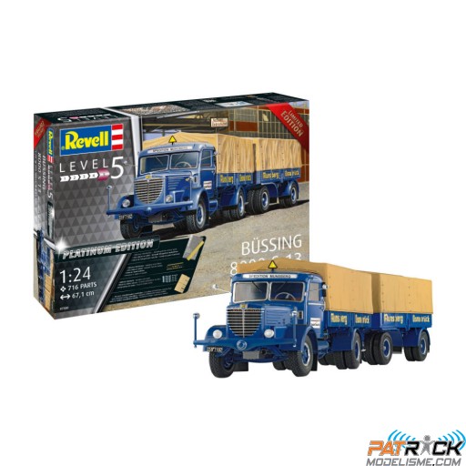 1/24e Revell Büssing 8000 S 13 avec remorque (Platinum edition)