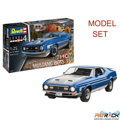 1/25e Revell Model Set Ford Mustang Boss 351 (1971)