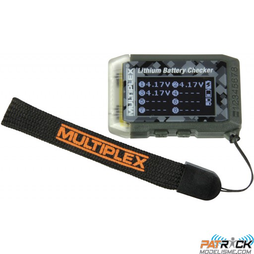 Multiplex Testeur d’accus Lithium + model finder + avertisseur de basse tension
