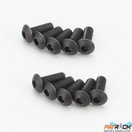 Vis BTR M3X8 (10) TETE RONDE HEX / 1367