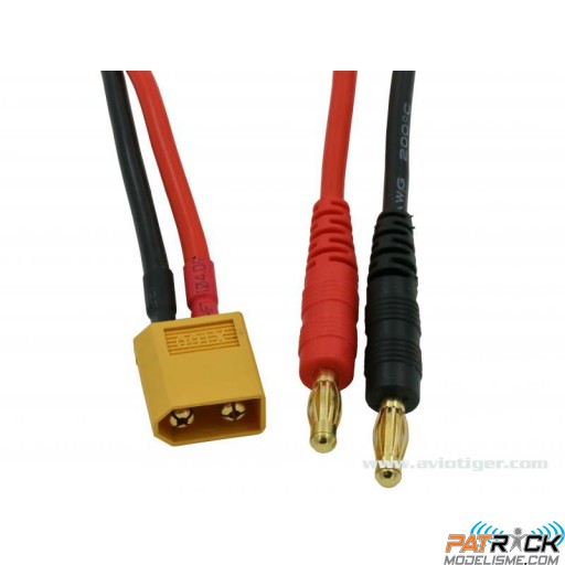 Cordon de charge XT60 30cm 14AWG