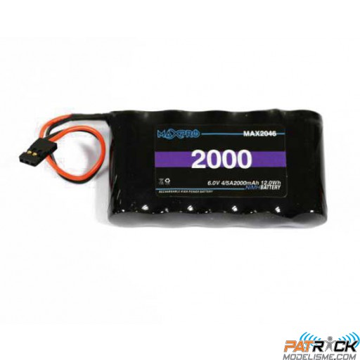 Accu Nimh MaxPro 6V 2000mAh PLAT TX
