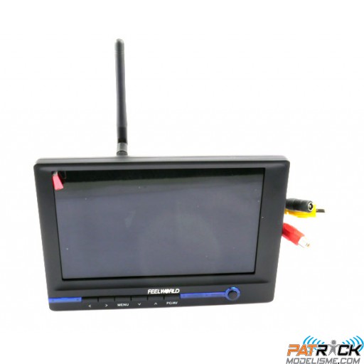 Ecran vidéo 7" 800x480 16/9 TFT 300cd/m² + Rx 5.8Ghz intégré