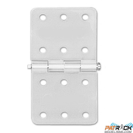 Charnières plates nylon 39x20 (10pcs)