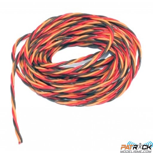 Câble JR silicone torsadé AWG20 - 0,50mm² (5m)