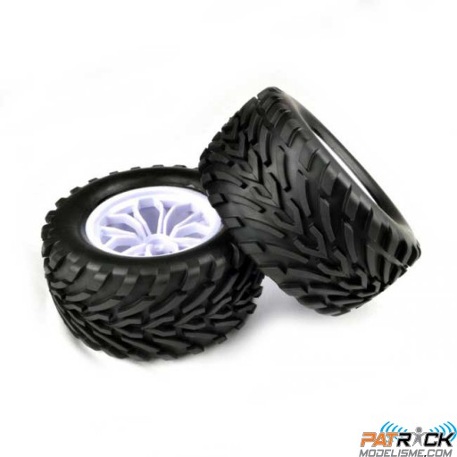 Roue complète blanche Wheel'it (1 paire)