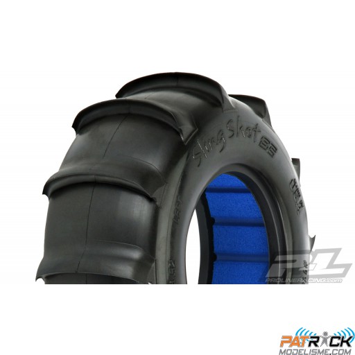 Pneus Proline Sling Shot SC 2.2"/3.0" AV/AR sable/neige 1/10