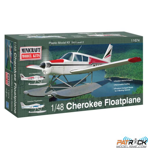 1/48e Minicraft Piper Cherokee hydravion