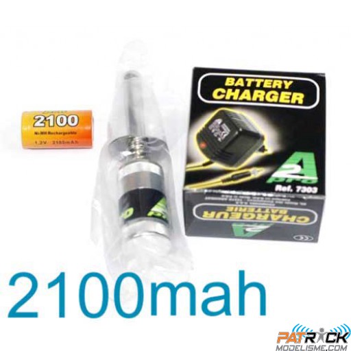 Chauffe bougie Metal Accus 2100mAh et chargeur