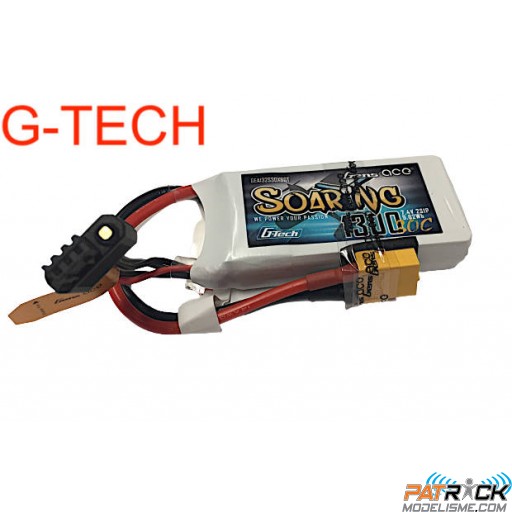 Accu LiPo GENS ACE Soaring 1300mAh 2S1P 7.4V 30C XT60 (G-TECH)