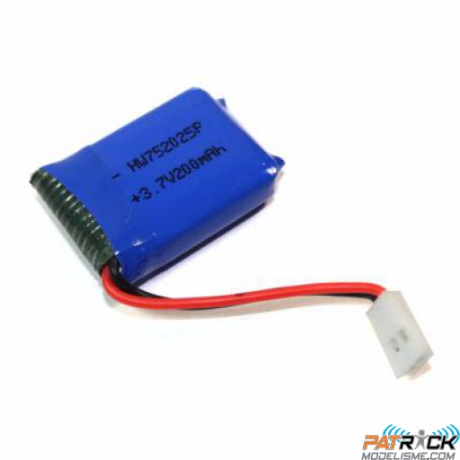 Batterie 1s 3,7v 200mAh pour T2m Quizzz/SYMA X11/X11C, X13