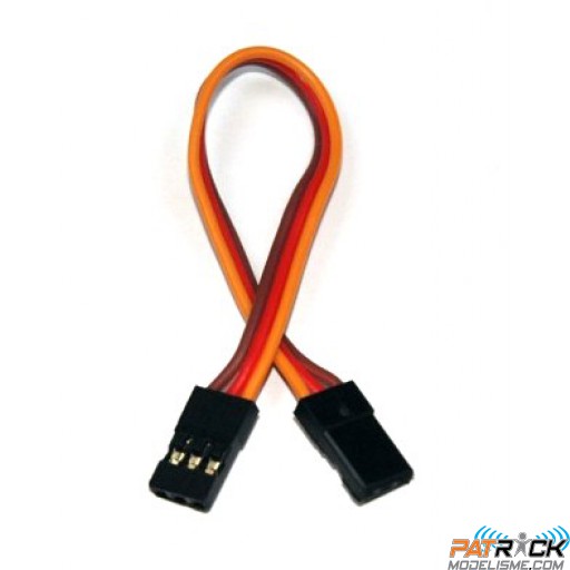Rallonge JR/GRAUPNER/SPEKTRUM 12cm mâle / mâle