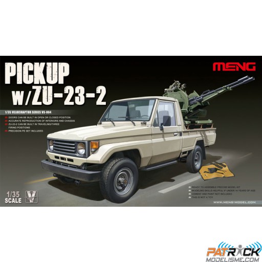 1/35e Meng PICK-UP avec CANON AA ZU-23-2