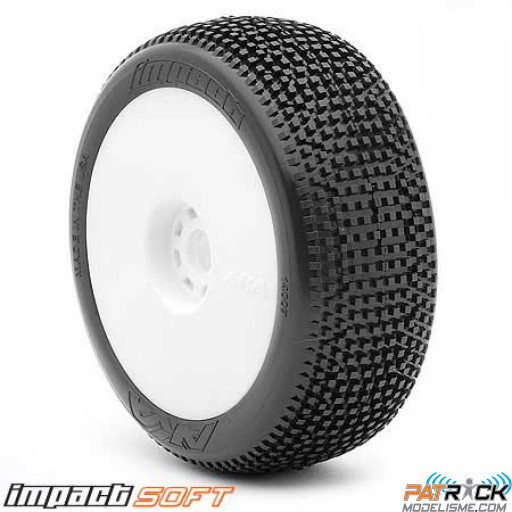 AKA Roues jantes EVO blanche 1/8 BUGGY IMPACT SOFT LONG LIFE (2)