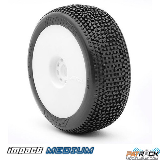 AKA Roues jantes EVO blanche 1/8 BUGGY IMPACT MEDIUM LONG LIFE (2)