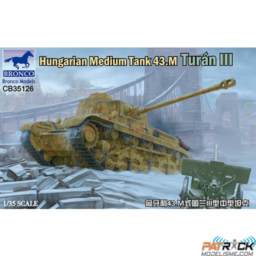 1/35e Bronco Models Hungarian Medium Tank 43.M Turán III
