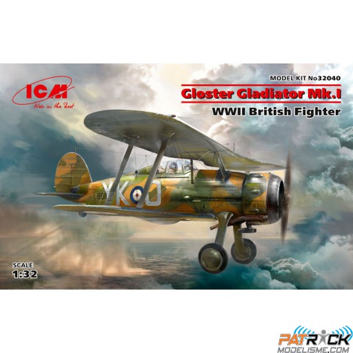 1/32e ICM Gloster Gladiator Mk.I British Fight WWII