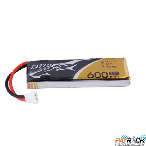 Accu LiPo Tattu 600mAh 1S 3,7V 30C Molex BLADE SR120/mQX/QX180