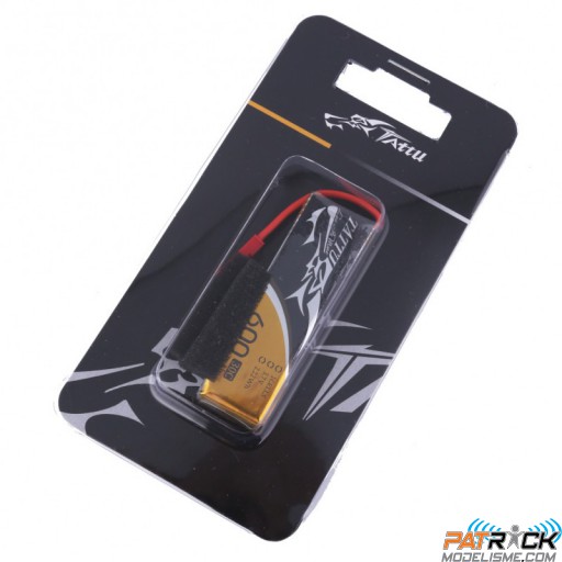 Accu LiPo Tattu 600mAh 1S 3,7V 30C JST-BEC BLADE SR120/mQX/QX180