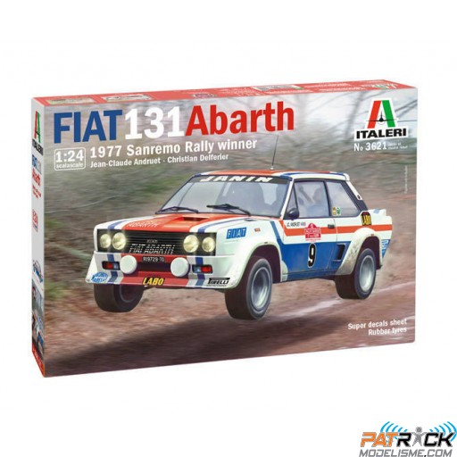 1/24e Italeri Fiat 131 Abarth Vainqueur du Rallye de Sanremo 1977