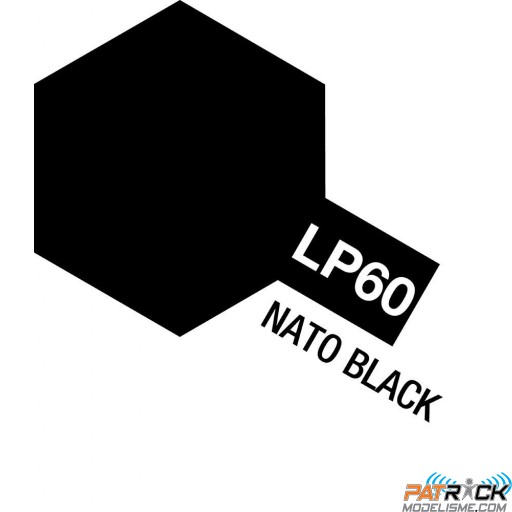 Pot de peinture laquée Tamiya LP-60 Noir OTAN 10ml