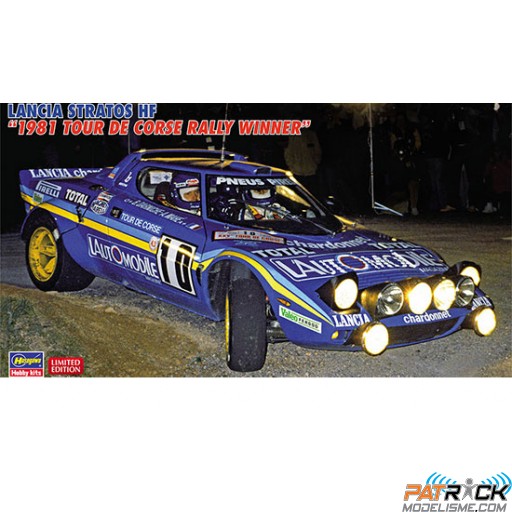 1/24e Hasegawa Lancia Stratos HF "1981 Tour de Corse Rally Winner"