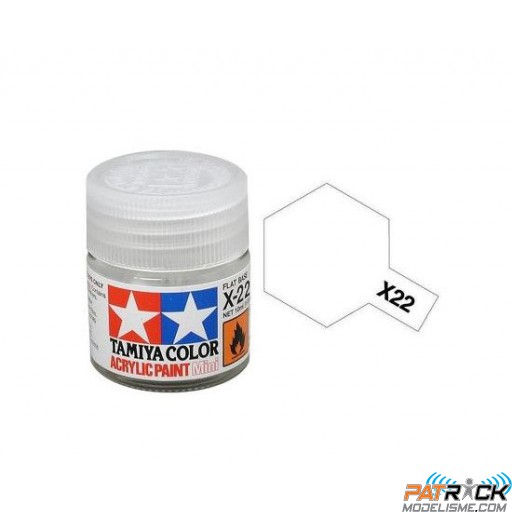 Pot Tamiya X-22 Vernis Transparent Acrylique brillant 10ml