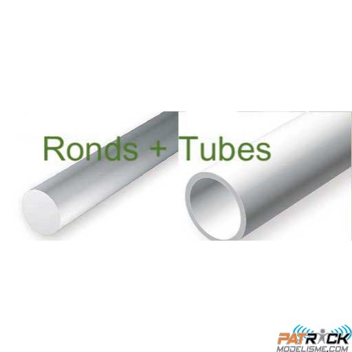 217-Evergreen Assortiment de 4 ronds et 3 tubes
