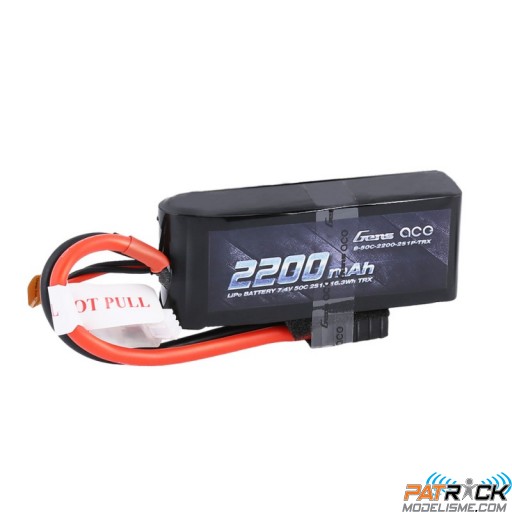 Accu LiPo GENS ACE 2200mAh 2S 7.4V 50C TRAXXAS