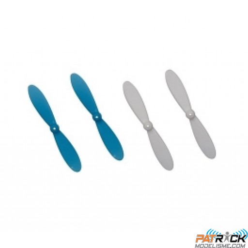 SET 4 HELICES BLEU/BLANC 4pcs - H4 GRAVIT NANO