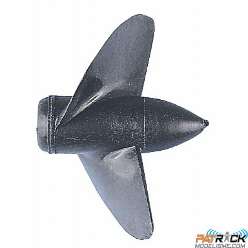 Hélice marine carbone bipale 26mm M2 gauche
